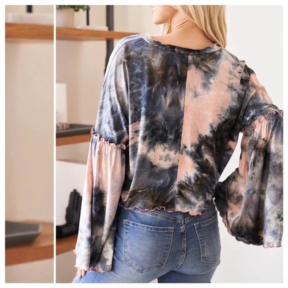 Galaxy Tie Dye Lux Comfort Top - Picture 4 of 15